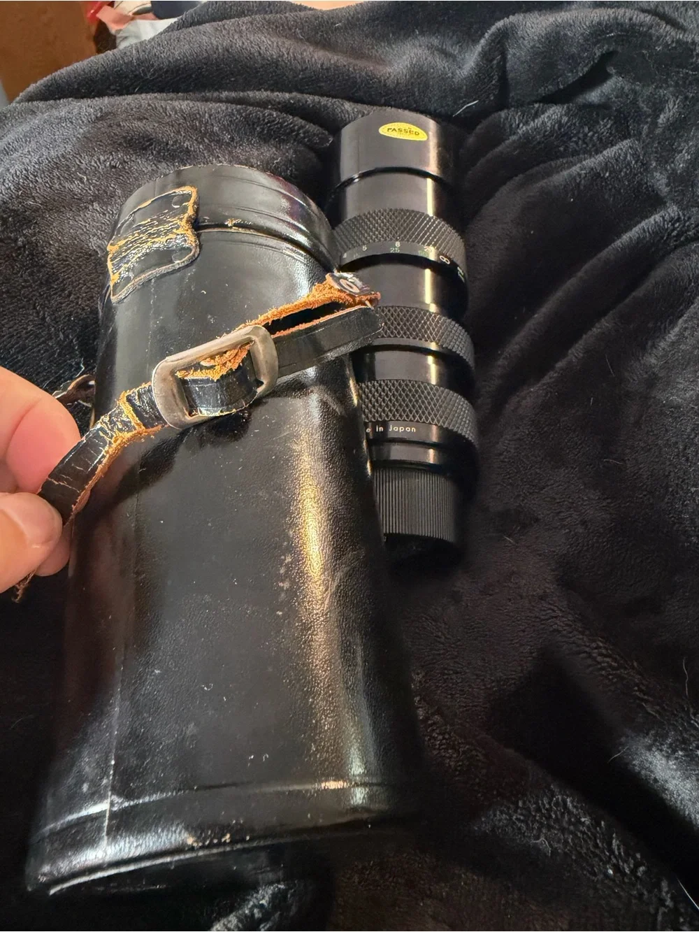 Vtg Tamron Adaptall 2 Soligor Camara Lens W/ Genuine Cowhide Case